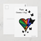 Regenboog Hart en Vlinder Briefkaart (Voorkant / Achterkant)