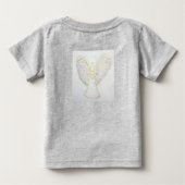 Regenboog Hart Engel Bewaker Engelen T-Shirts op M (Achterkant)