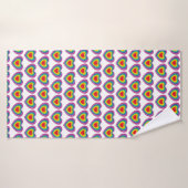 Regenboog Hart Handdoek (Badhanddoek)