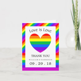 Regenboog Hart Liefde is Liefde Trouw Bedankt