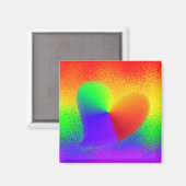 Regenboog Hart Magneet (Voorkant / Achterkant)