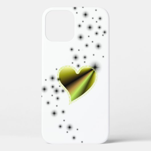 Regenboog Hart met Sterren Case-Mate iPhone Case (Achterkant)
