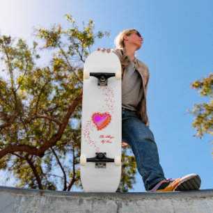 Regenboog Hart met Sterren , De Magie Van Liefde Persoonlijk Skateboard