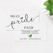 Regenboog Hart - Met trots gemaakt LGBTQ Cadeaubor Visitekaartje (Bureau)