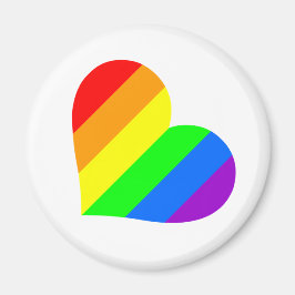 Regenboog hart op weet magneet