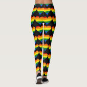 Regenboog Hart Patroon LGBT Proud Leggings (Achterkant)