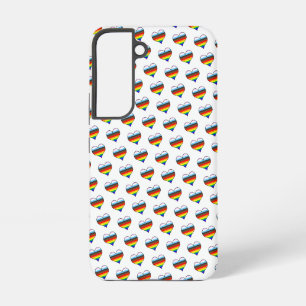 Regenboog Hart Patroon Telefoonhoes Samsung Galaxy Hoesje