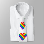 Regenboog Hart Pride  Stropdas (Gebonden)