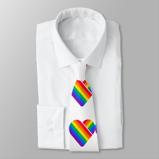 Regenboog Hart Pride  Stropdas (Gebonden)
