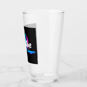 Regenboog Hart PrideVibe: Drink met trots Glas (Links)
