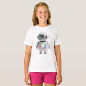 Regenboog Hart Robot T-shirt (Voorkant volledig)