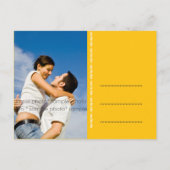 Regenboog Hart Sprinkles Save The Date Briefkaart (Achterkant)