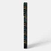 Regenboog Hart Stethoscoop Monogram iPhone Hoesje (Linkerkant)