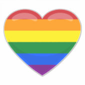Regenboog Hart Sticker (Voorkant)