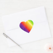 Regenboog Hart Sticker (Envelop)