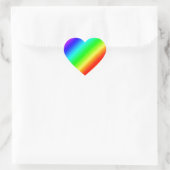 Regenboog hart sticker (Tas)
