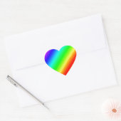 Regenboog hart sticker (Envelop)