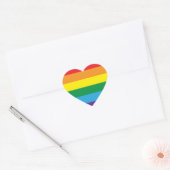 Regenboog Hart Sticker (Envelop)