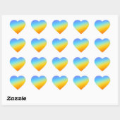 regenboog hart sticker (Vel)