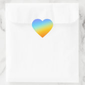 regenboog hart sticker (Tas)