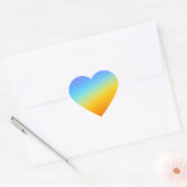 regenboog hart sticker (Envelop)