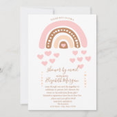 Regenboog, hart, Stippen, virtueel Baby shower per Kaart (Voorkant)