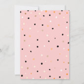 Regenboog, hart, Stippen, virtueel Baby shower per Kaart (Achterkant)