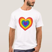 Regenboog Hart T-shirt (Voorkant)