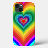 Regenboog Hart Telefoonhoes Case-Mate iPhone Case (Achterkant)