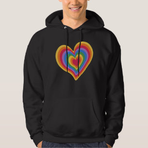 Regenboog hart. Trots gay liefde Hoodie