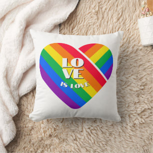 Regenboog Hart Trots Kussen