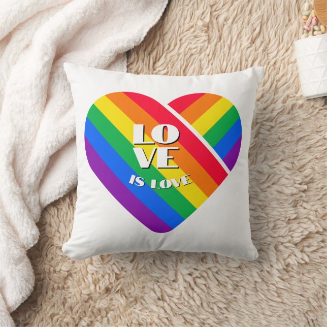 Regenboog Hart Trots   Kussen (Deken)