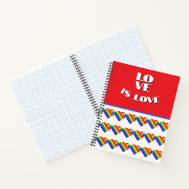 Regenboog Hart trots  Notitieboek