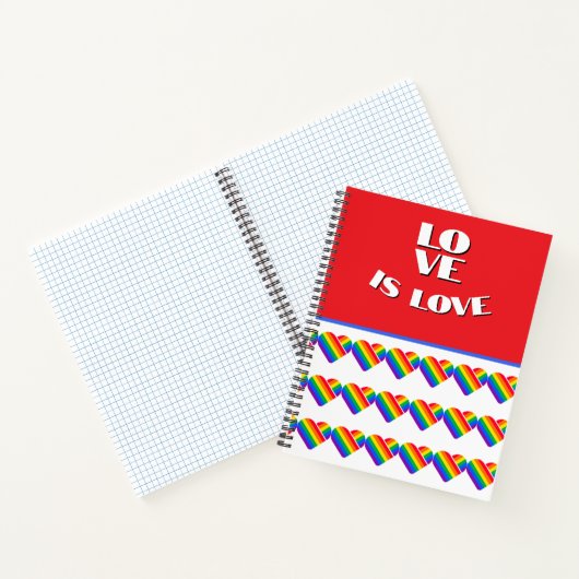 Regenboog Hart trots Notitieboek (Binnen)