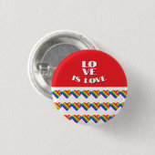 Regenboog Hart Trots  Ronde Button 3,2 Cm (Voorkant /achterkant)