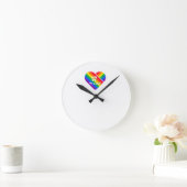 Regenboog Hart Trots Ronde Klok (Huis)