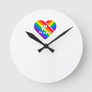 Regenboog Hart Trots Ronde Klok