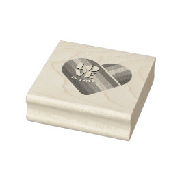 Regenboog Hart trots  Rubberstempel
