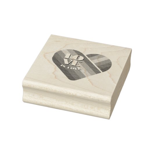 Regenboog Hart trots  Rubberstempel (Stempel)