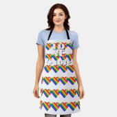 Regenboog Hart trots  Schort (Gedragen)
