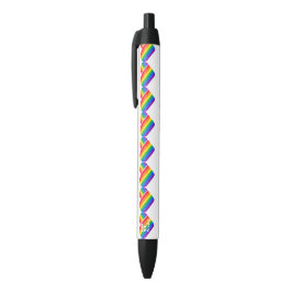 Regenboog Hart Trots  Zwarte Inkt Pen