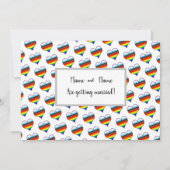 Regenboog Hart Uitnodiging (Voorkant)