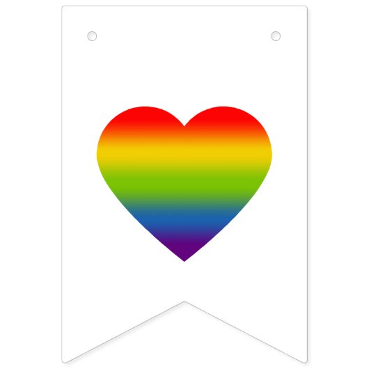 Regenboog Hart Vlaggetjes (Tweede vlag)