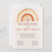 Regenboog Hart Waterverf Aquarel Baby Shower per P Kaart (Voorkant)