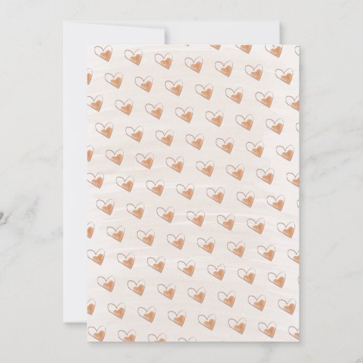 Regenboog Hart Waterverf Aquarel Baby Shower per P Kaart (Achterkant)