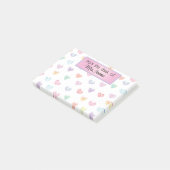 regenboog hart waterverf elegant Vanaf het bureau Post-it® Notes (Schuin)