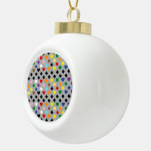 Regenboog Harten Keramische Bal Ornament (Rechts)