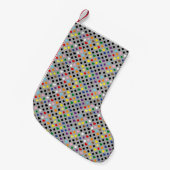 Regenboog Harten Kleine Kerstsok (Voorkant (Hangend))