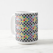 Regenboog Harten Koffiemok (Voorkant links)