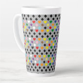 Regenboog Harten Latte Mok (Linkerhoek)